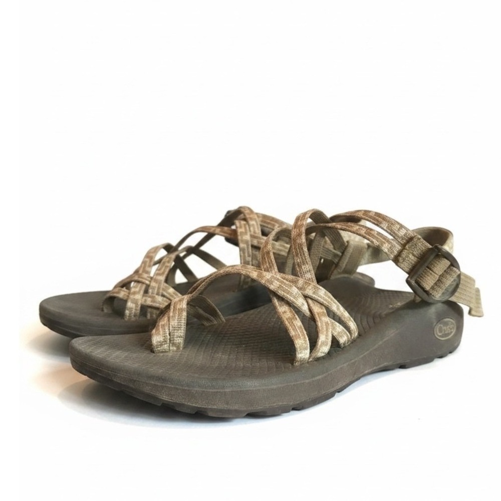 Chaco Z Cloud 2 Sandals Size 9 Brown Strappy Toe Loop Hiking Gorpcore